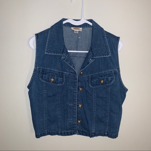 Talbots petites / Button Up Jean Styled Vest - Picture 2 of 9